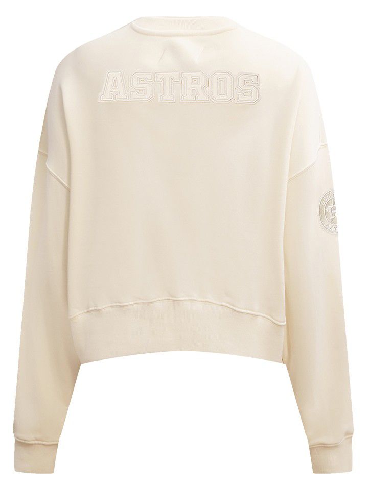 Pro Standard Women's Houston Astros Cream Classic Crewneck Sweatshirt product image