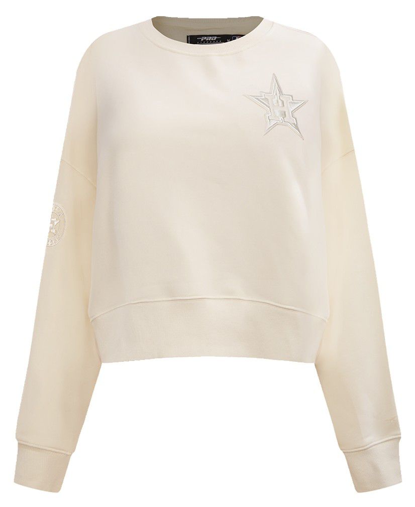 Pro Standard Women's Houston Astros Cream Classic Crewneck Sweatshirt product image