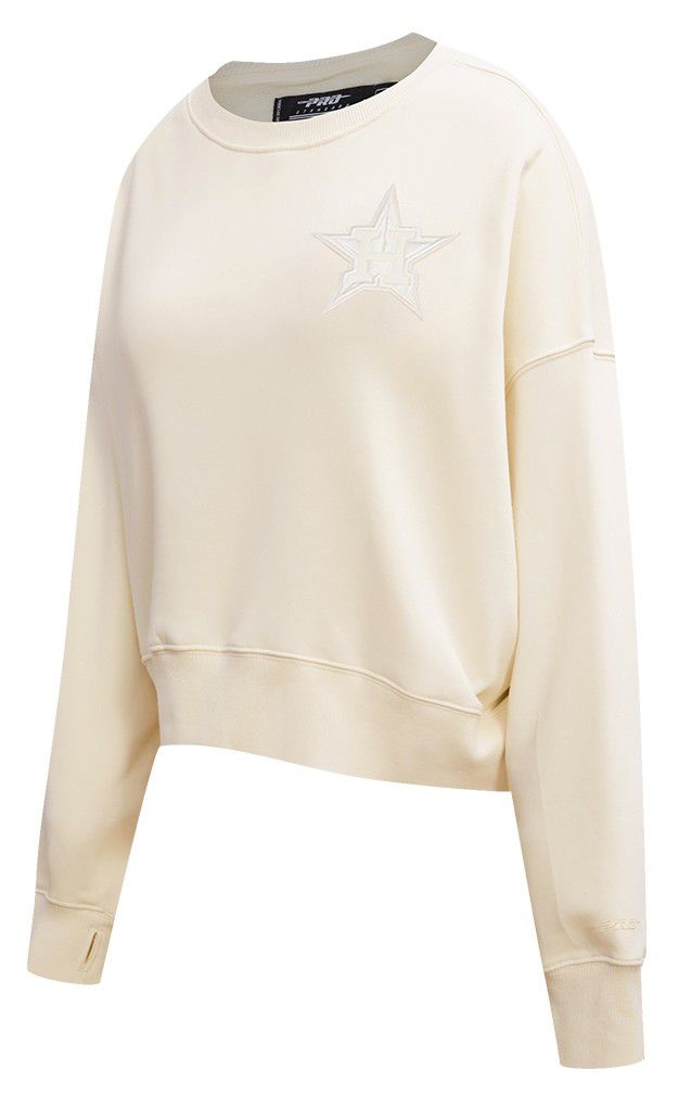 Pro Standard Women's Houston Astros Cream Classic Crewneck Sweatshirt product image