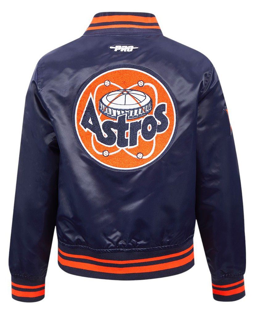 Pro Standard Boys' Houston Astros Navy Classic Satin Jacket product image