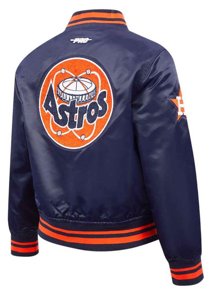 Pro Standard Boys' Houston Astros Navy Classic Satin Jacket product image