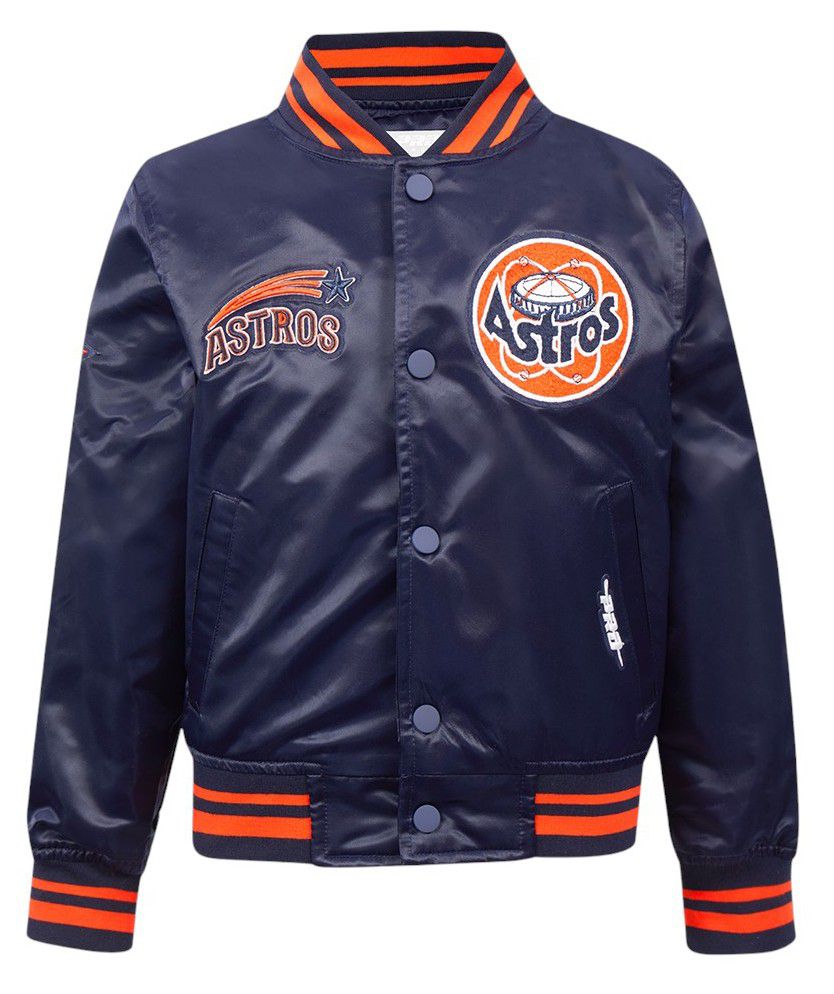 Pro Standard Boys' Houston Astros Navy Classic Satin Jacket product image