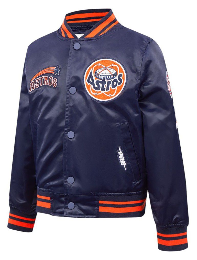 Pro Standard Boys' Houston Astros Navy Classic Satin Jacket product image