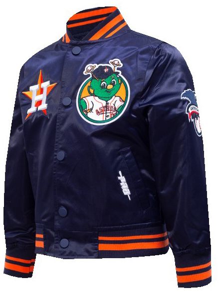 Pro Standard Toddler Houston Astros Navy Satin Jacket product image
