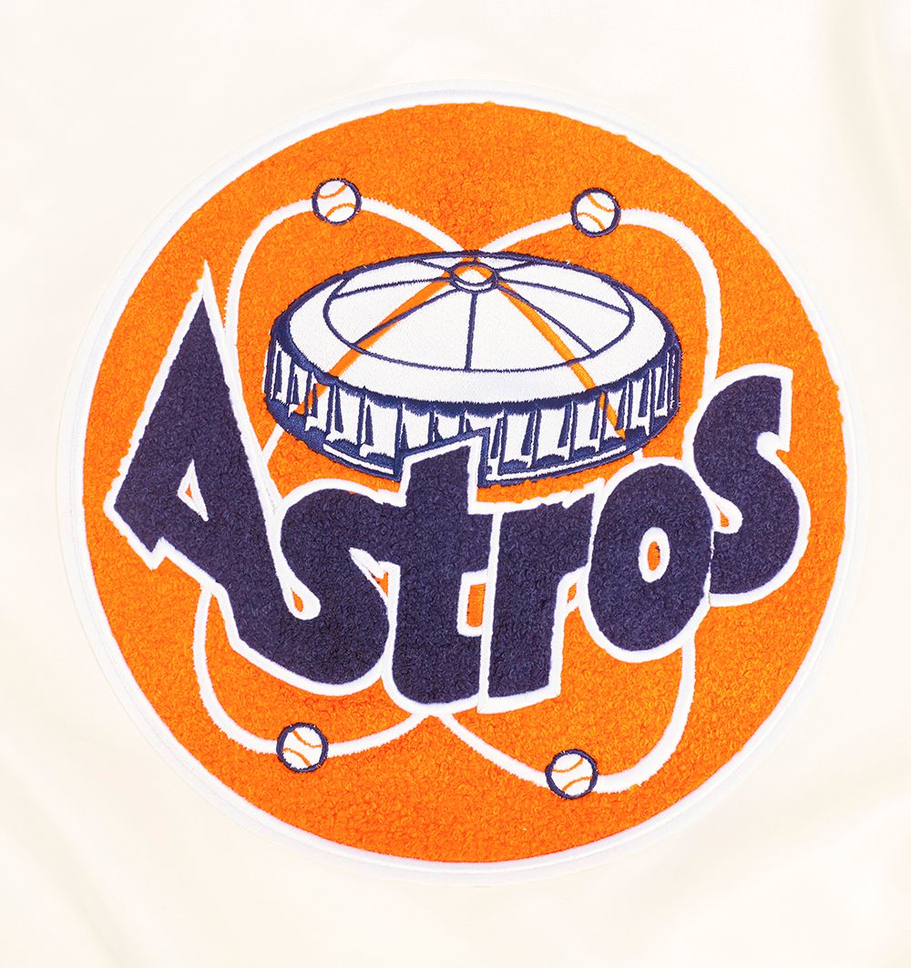 Pro Standard Women's Houston Astros Cream Classic Satin Jacket product image