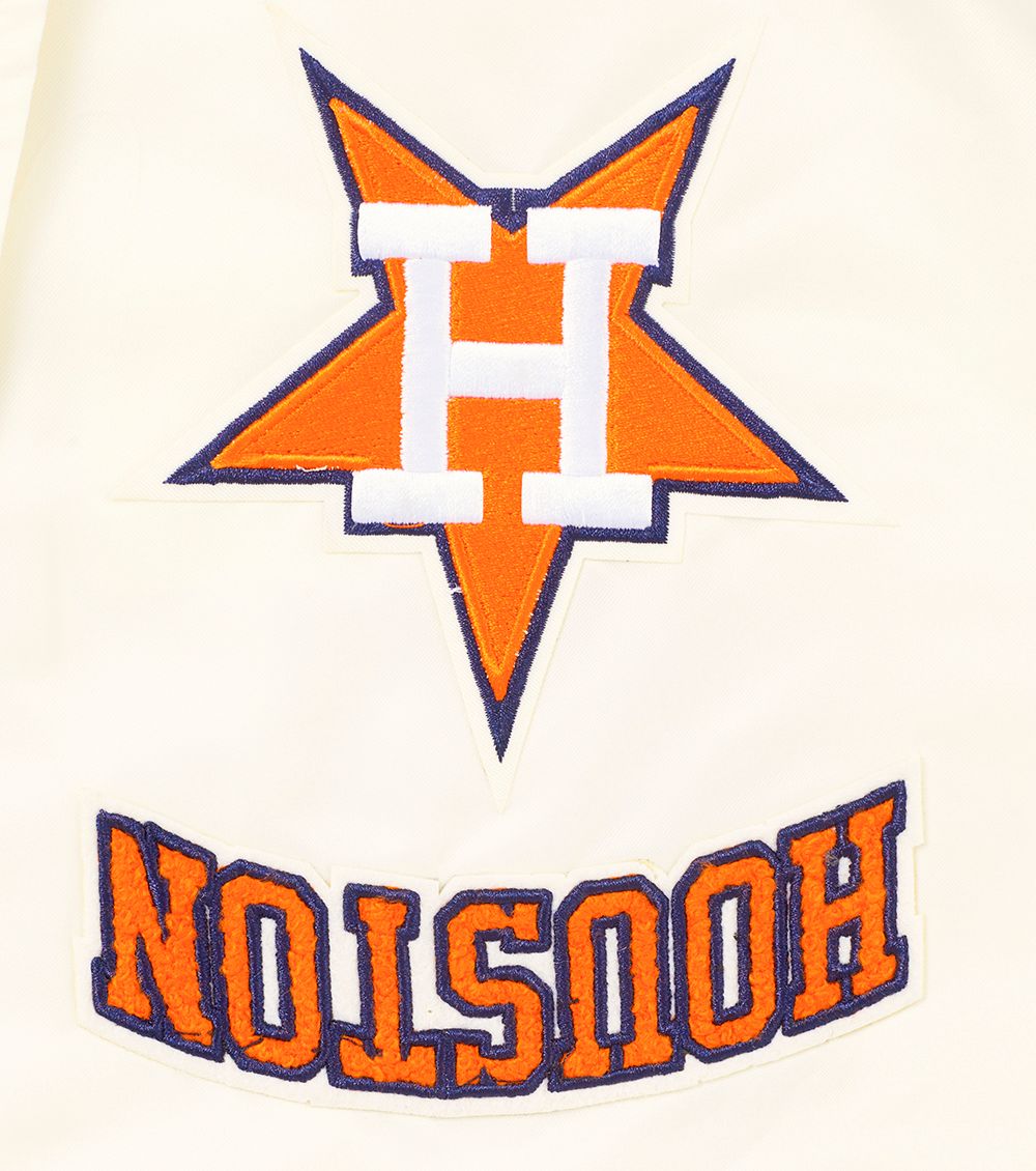 Pro Standard Women's Houston Astros Cream Classic Satin Jacket product image