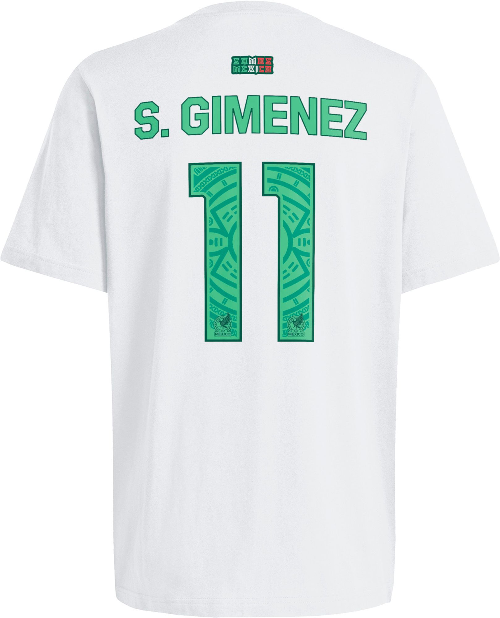 adidas Adult Santiago Gimenez  #11 Mexico White Home T-Shirt product image