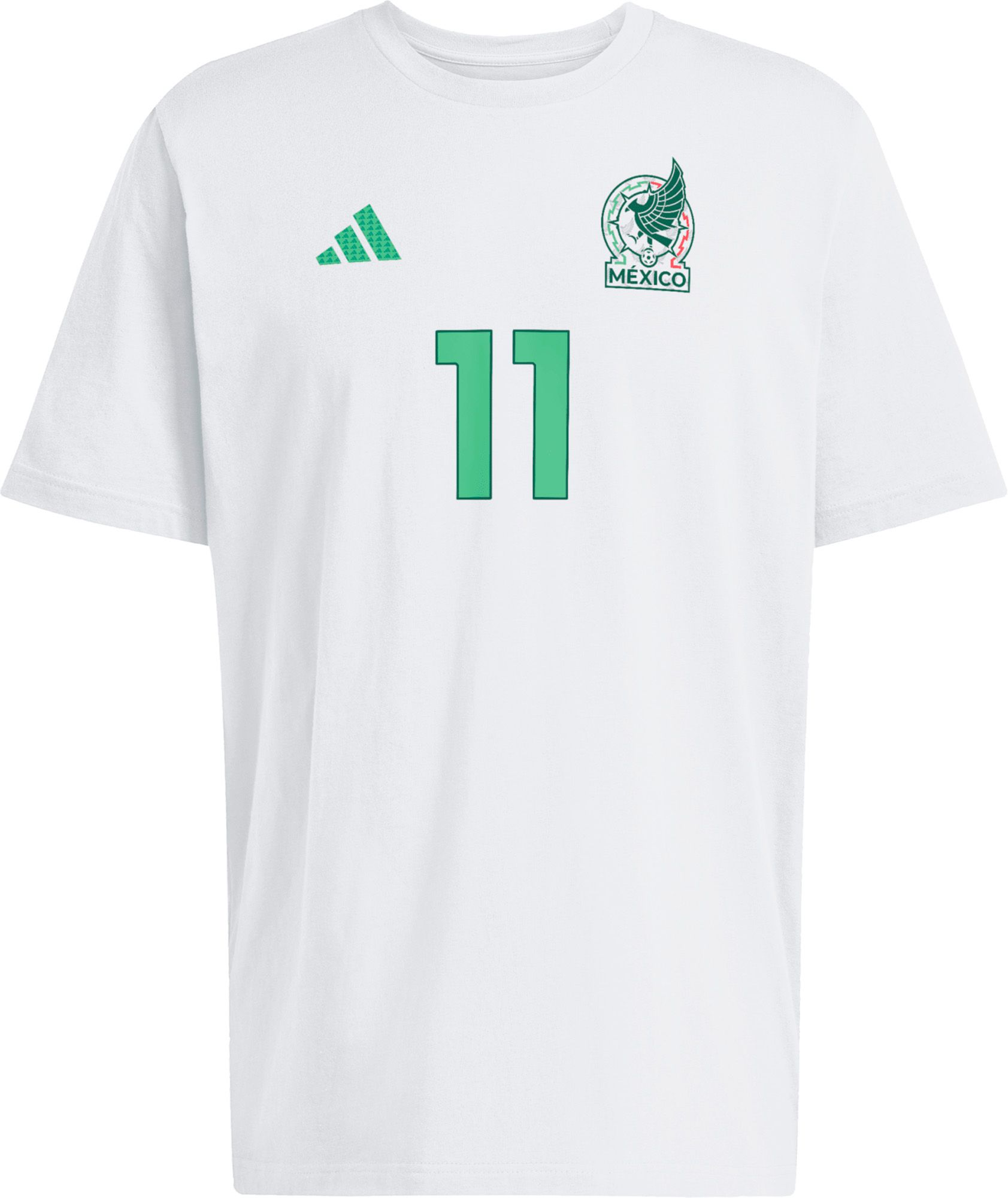 adidas Adult Santiago Gimenez  #11 Mexico White Home T-Shirt product image