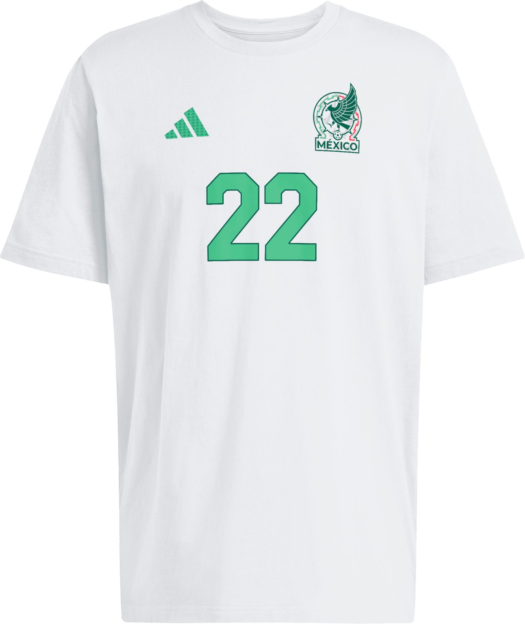 adidas Adult Hirving Lozano  #22 Mexico White Home T-Shirt product image