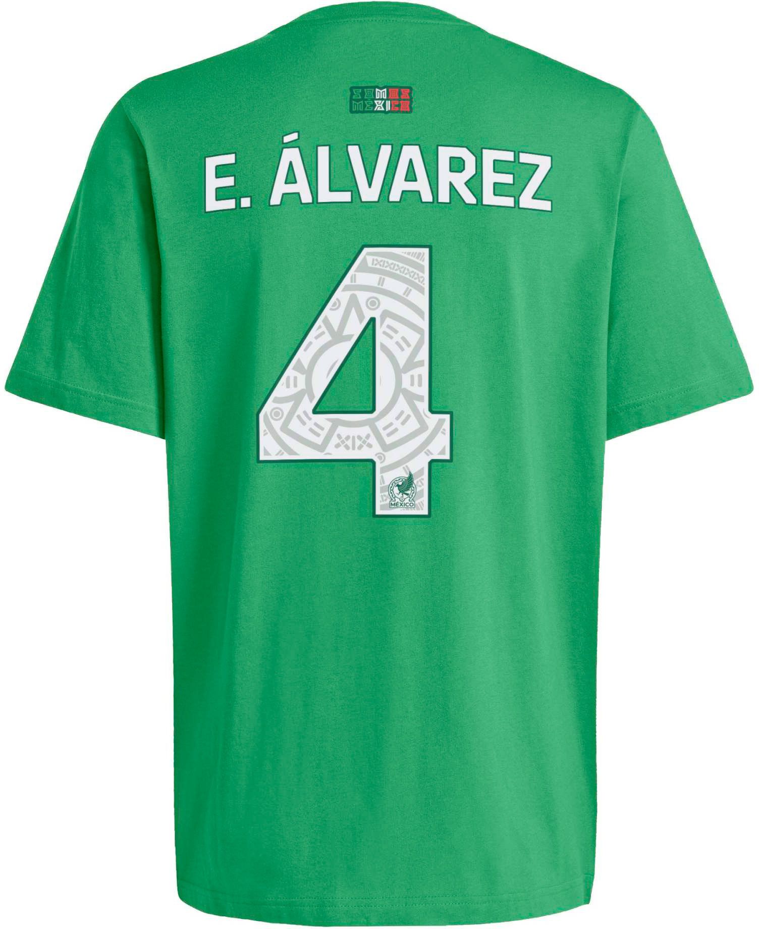 adidas Adult Edson Alvarez  #4 Mexico Green Home T-Shirt product image