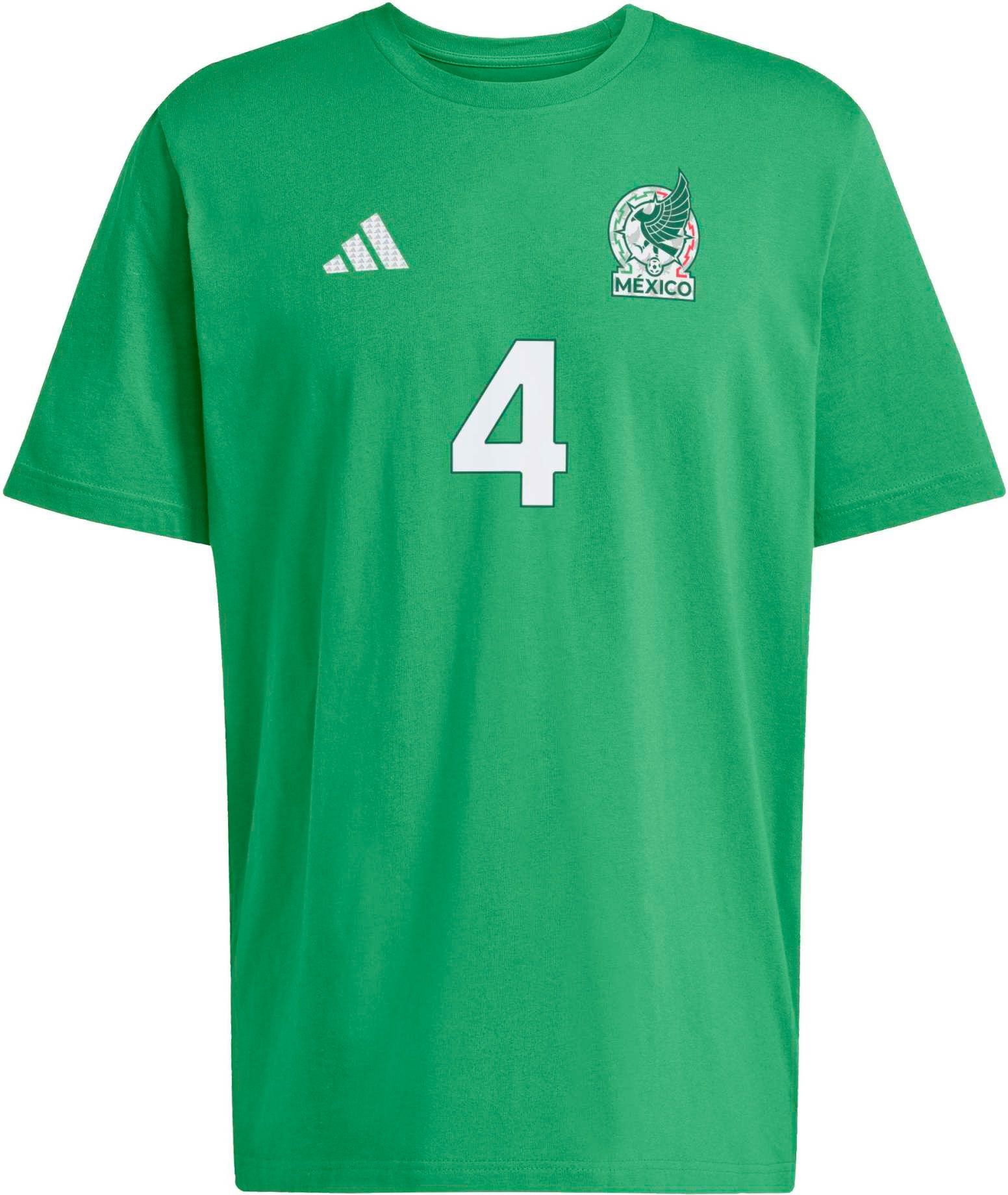 adidas Adult Edson Alvarez  #4 Mexico Green Home T-Shirt product image