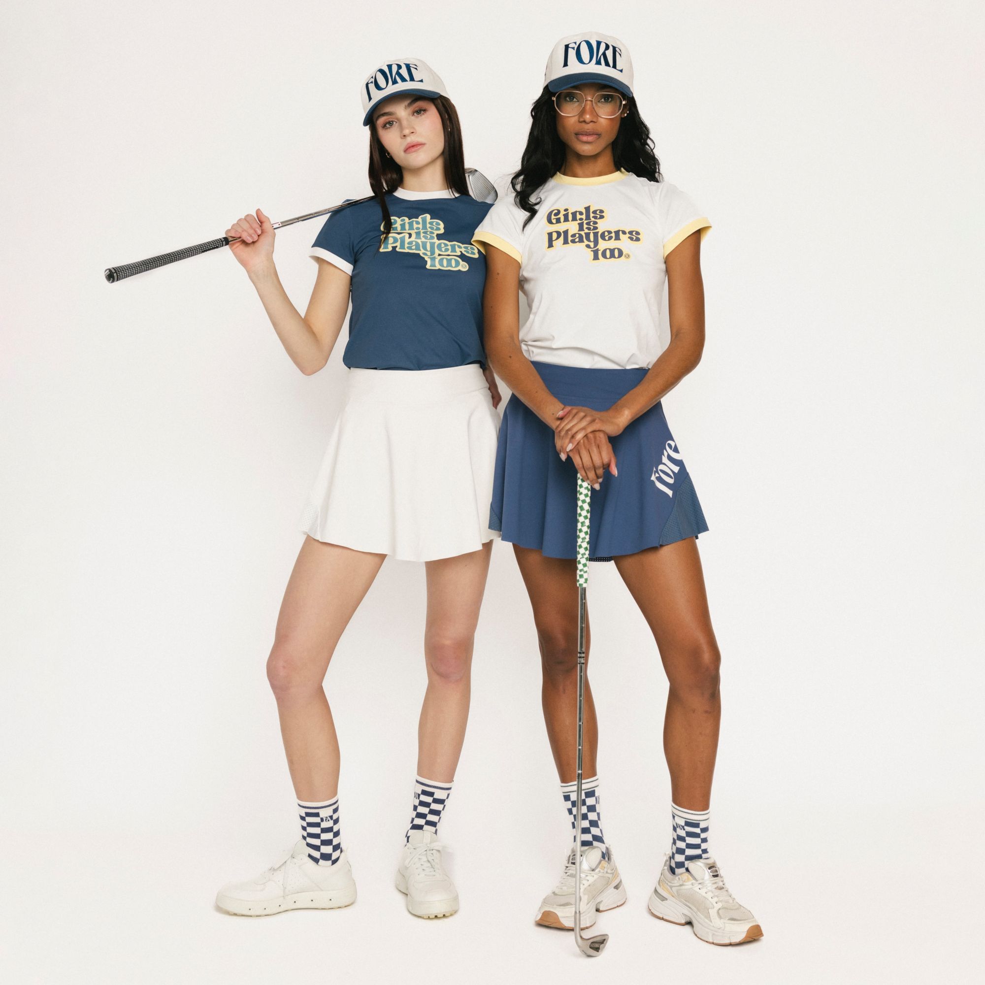 Fore All Women's Ringer Golf T-Shirt product image