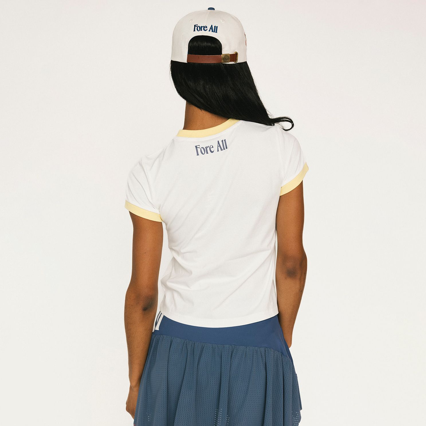 Fore All Women's Ringer Golf T-Shirt product image