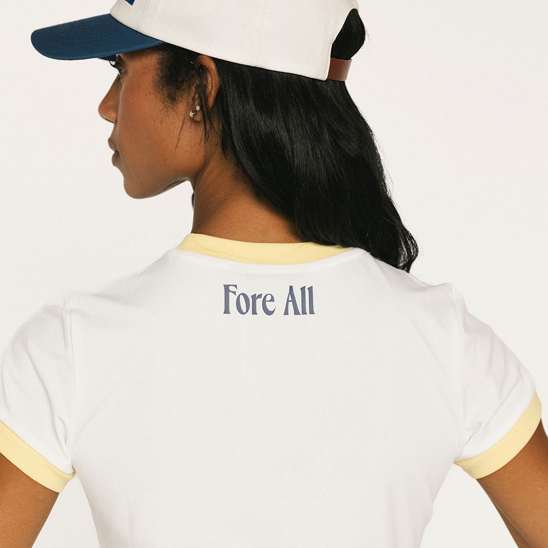 Fore All Women's Ringer Golf T-Shirt product image