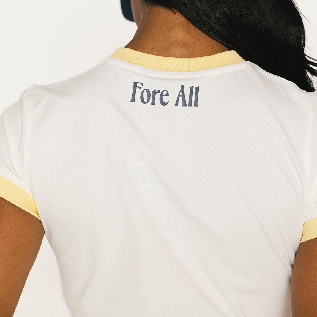 Fore All Women's Ringer Golf T-Shirt product image