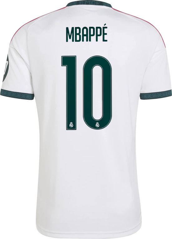 adidas Adult Real Madrid Kylian Mbappe #10 2026 Home Replica