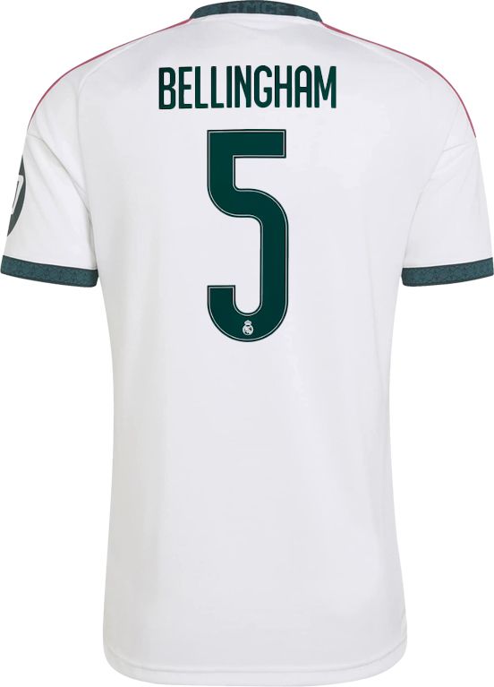adidas Adult Real Madrid Jude Bellingham#5 2026 Home Replica