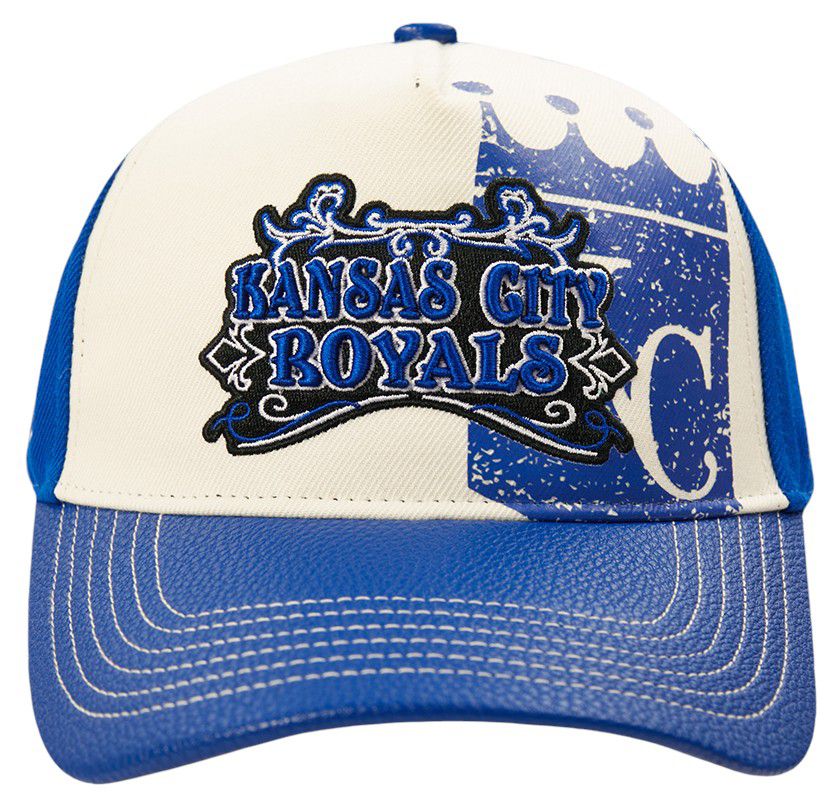 Pro Standard Adult Kansas City Royals Cream Wool Strapback Hat product image