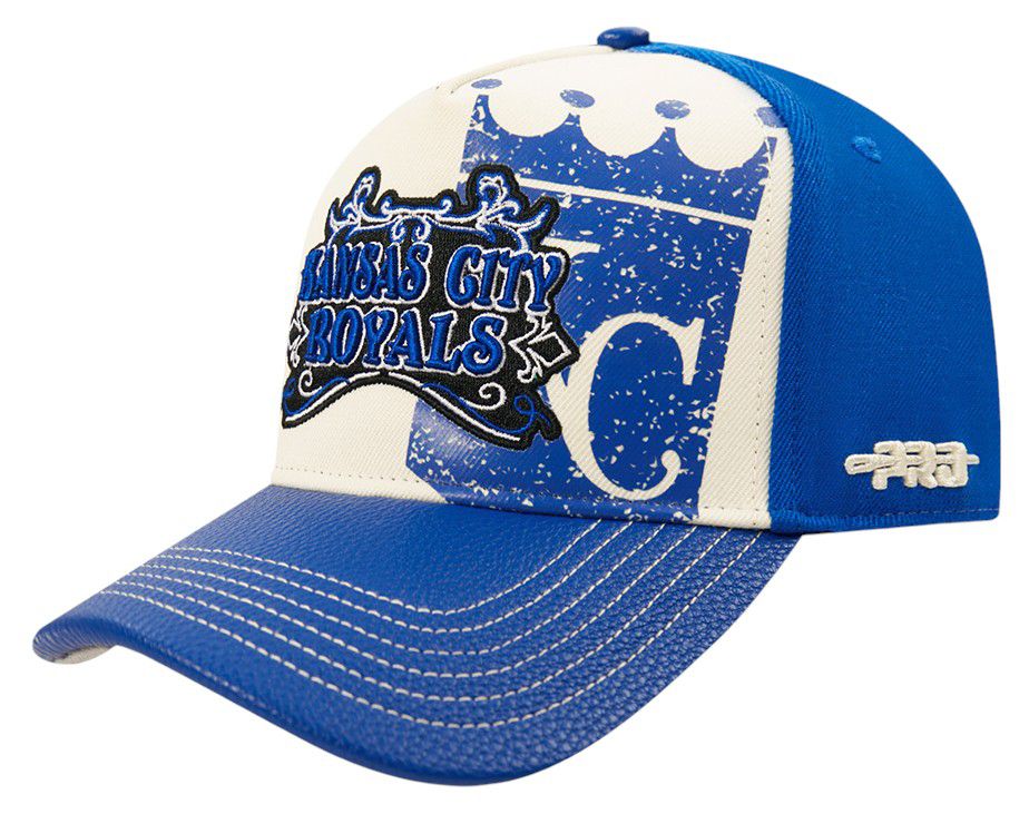 Pro Standard Adult Kansas City Royals Cream Wool Strapback Hat product image