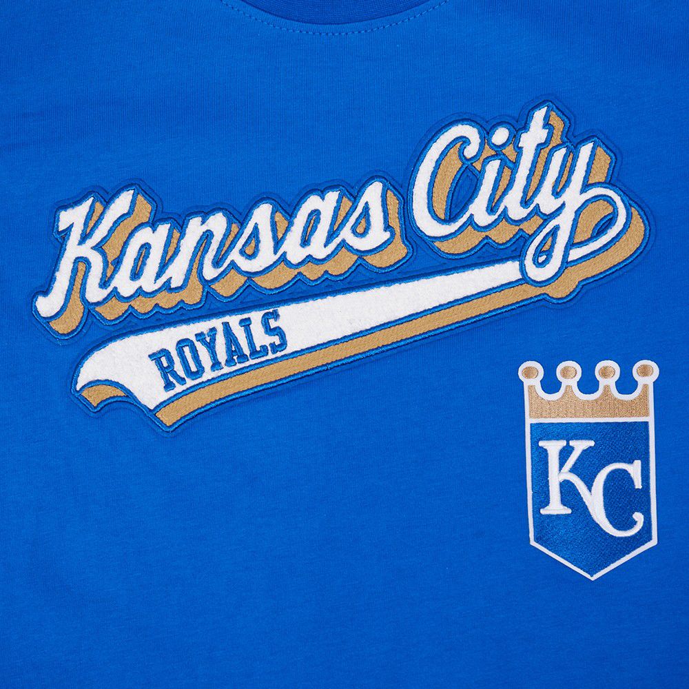 Pro Standard Youth Kansas City Royals Royal Blue Script Tail T-Shirt product image
