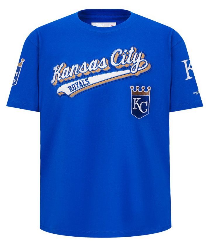 Pro Standard Youth Kansas City Royals Royal Blue Script Tail T-Shirt product image