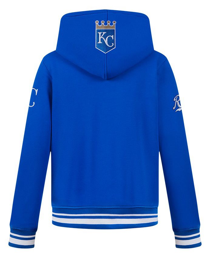 Pro Standard Youth Kansas City Royals Royal Blue Script Tail Ribbed Fleece Hoodie product image