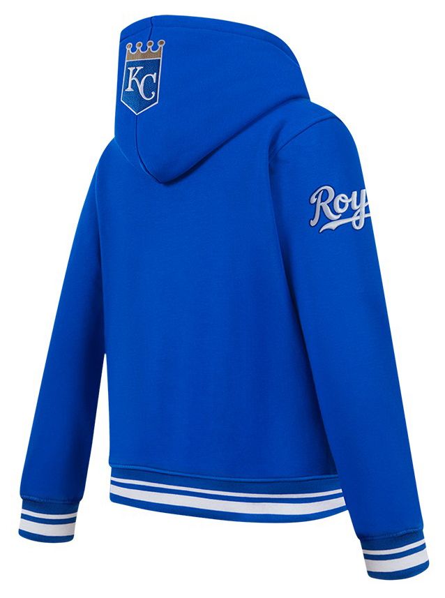 Pro Standard Youth Kansas City Royals Royal Blue Script Tail Ribbed Fleece Hoodie product image