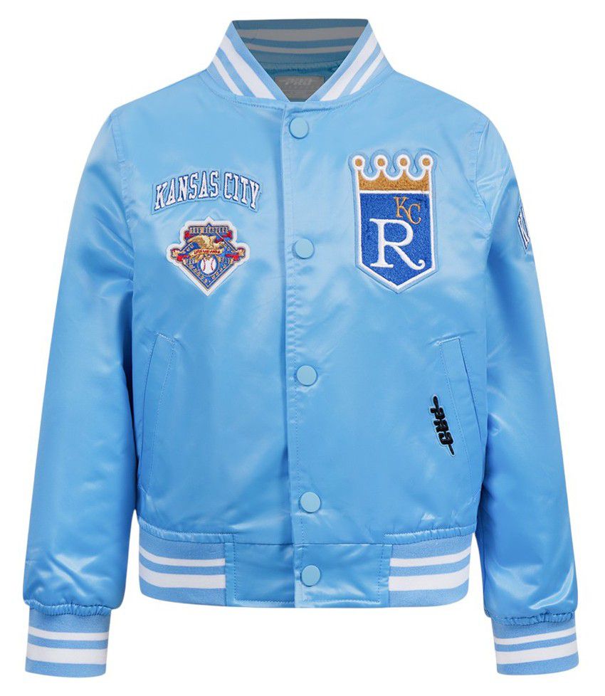 Pro Standard Boys' Kansas City Royals Blue Classic Satin Jacket product image