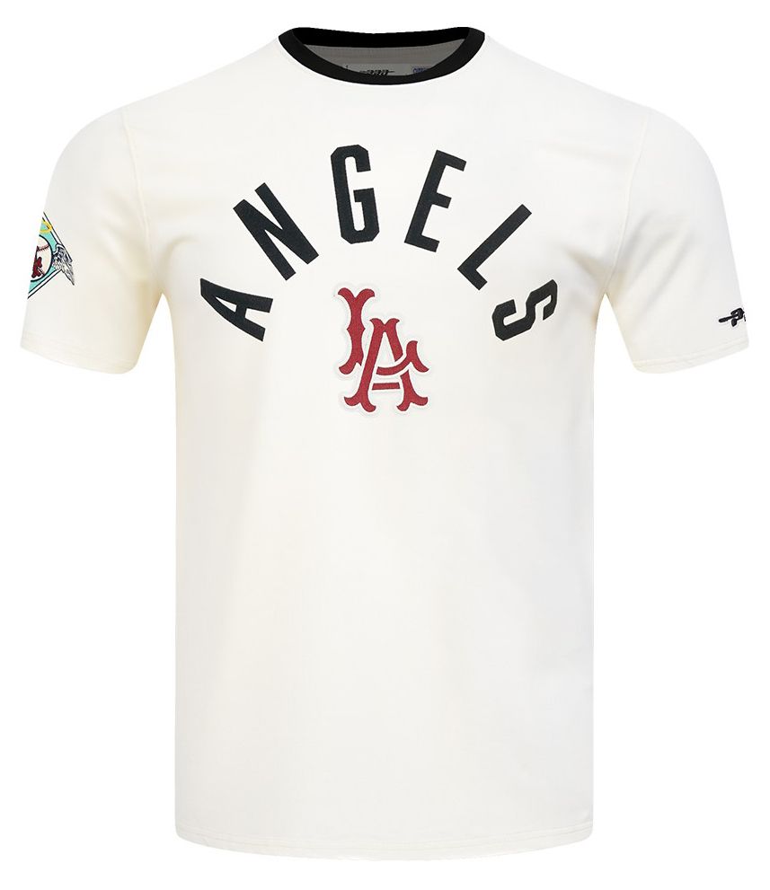 Pro Standard Men's Los Angeles Angels Cream Modern Originals T-Shirt product image