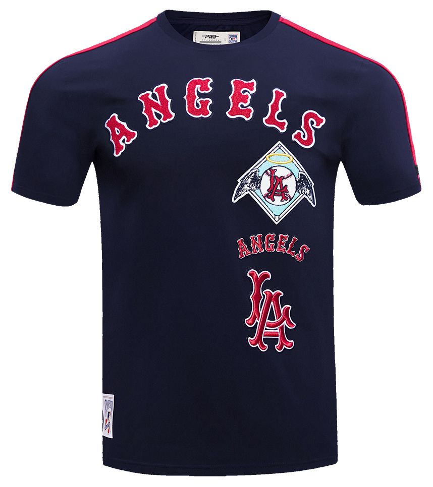 Pro Standard Men's Los Angeles Angels Retro Single Jersey Striped T-Shirt product image