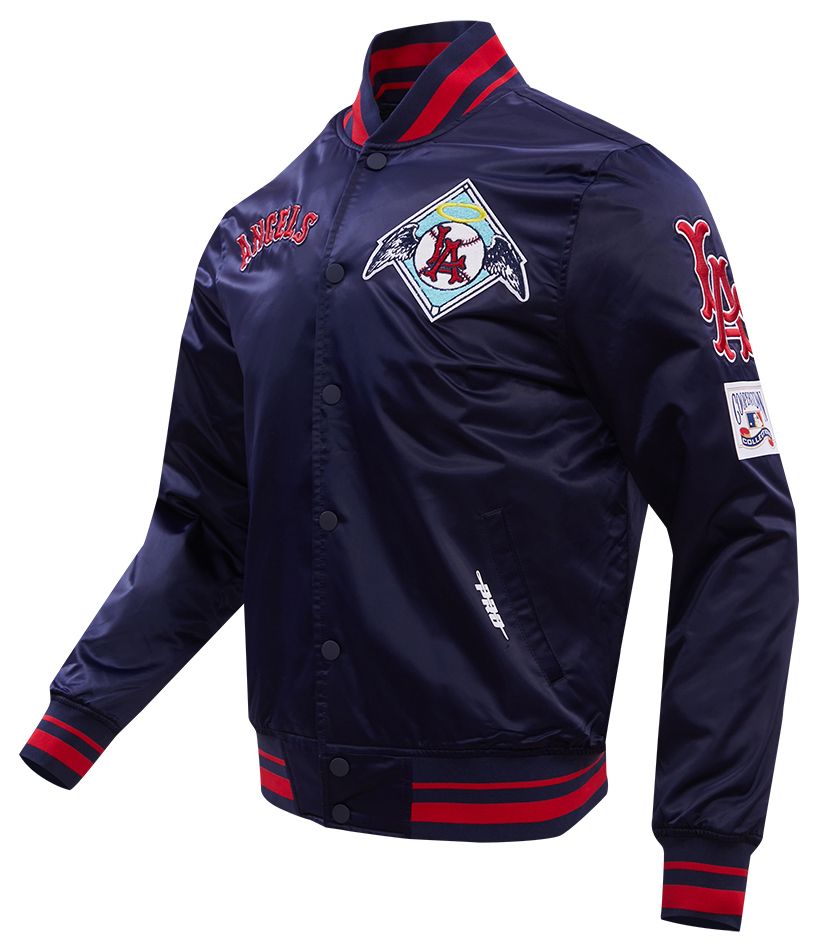 Pro Standard Men's Los Angeles Angels Retro Rib Satin Jacket product image