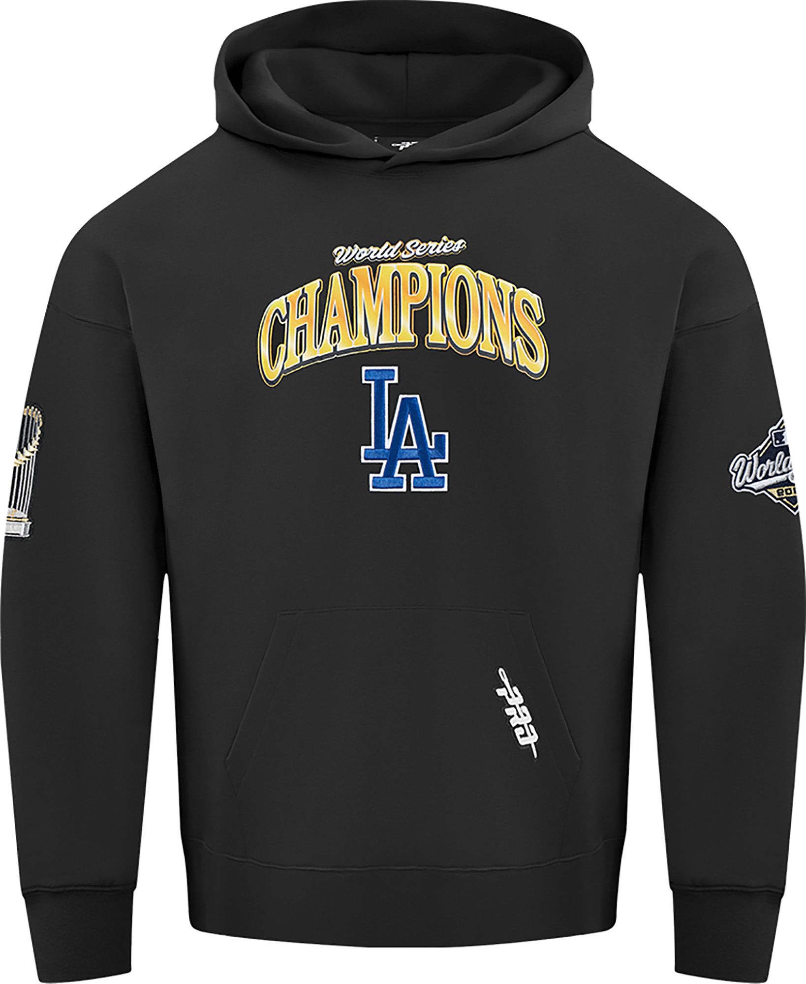Pro Standard Men's Los Angeles Dodgers Black World Series Champs 2025 Fleece Hood product image