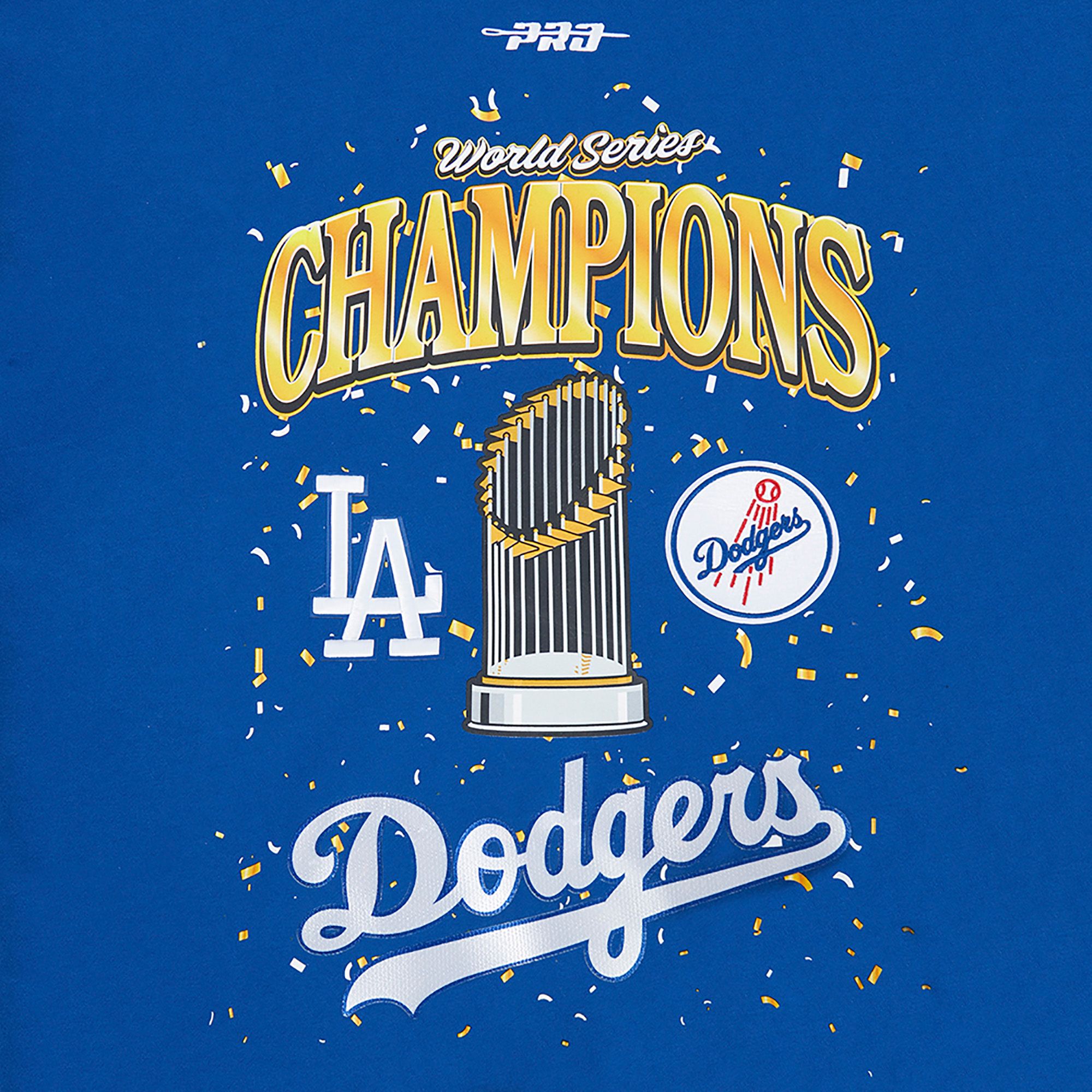 Pro Standard Men's Los Angeles Dodgers Blue World Series Champs 2025 Fleece Hood product image