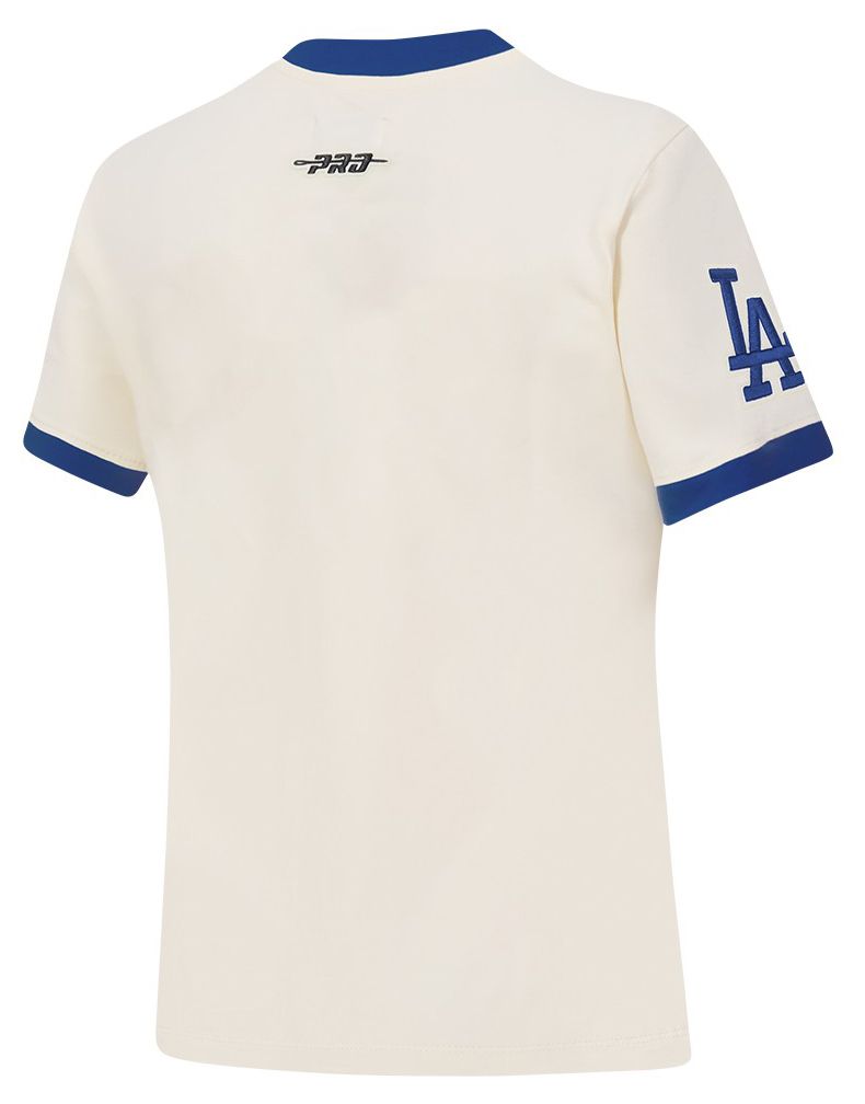 Pro Standard Women's Los Angeles Dodgers Cream Ringer Souvenir T-Shirt product image