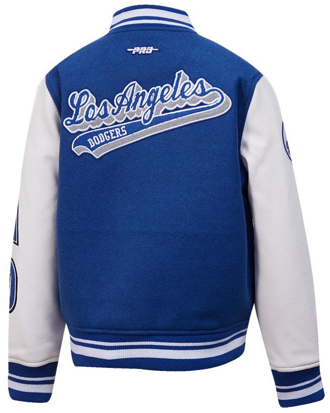 Pro Standard Youth Los Angeles Dodgers Dodger Blue Script Varsity Jacket product image