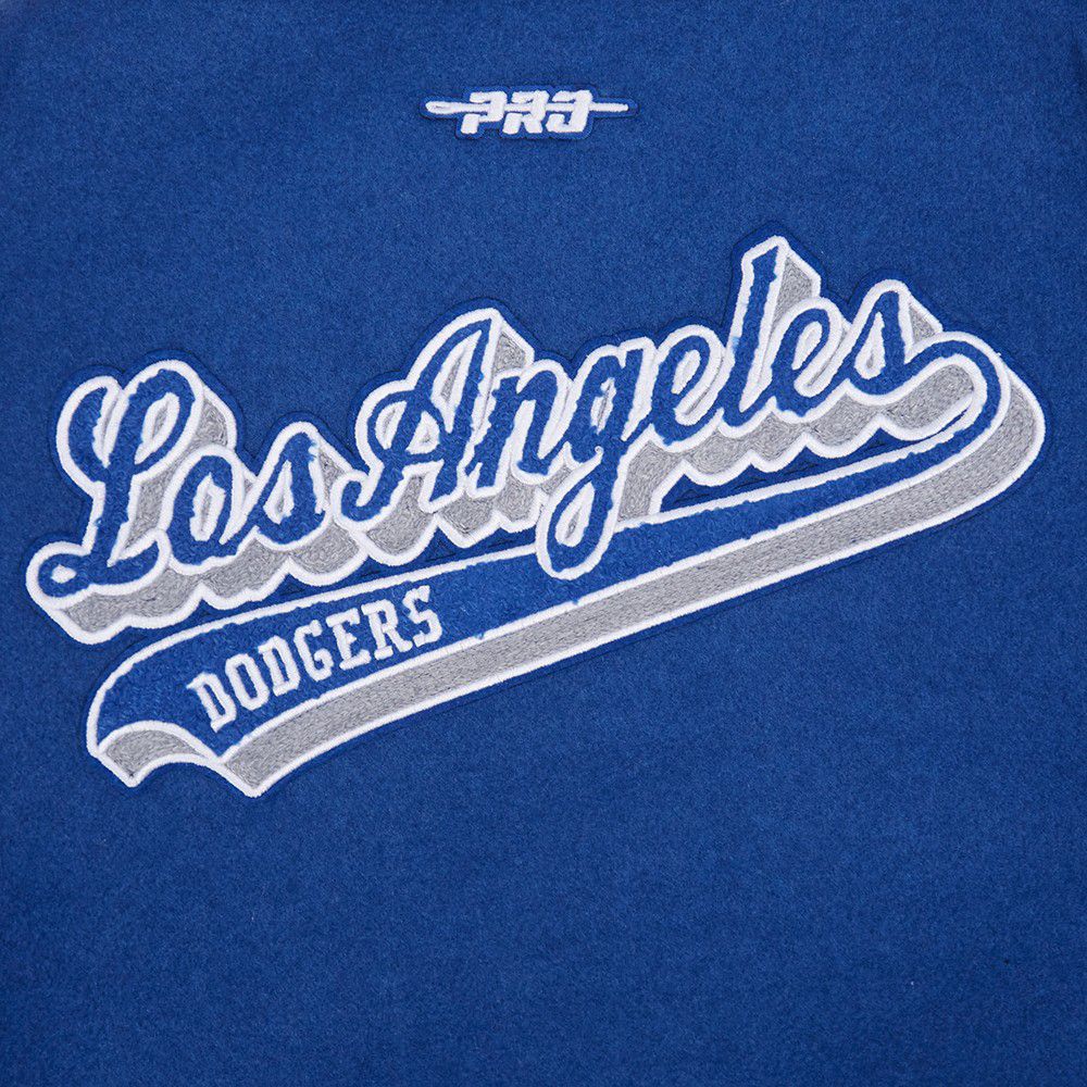 Pro Standard Youth Los Angeles Dodgers Dodger Blue Script Varsity Jacket product image