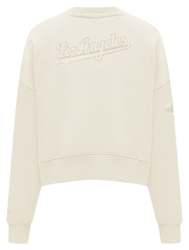 Pro Standard Women's Los Angeles Dodgers Cream Classic Crewneck Sweatshirt product image