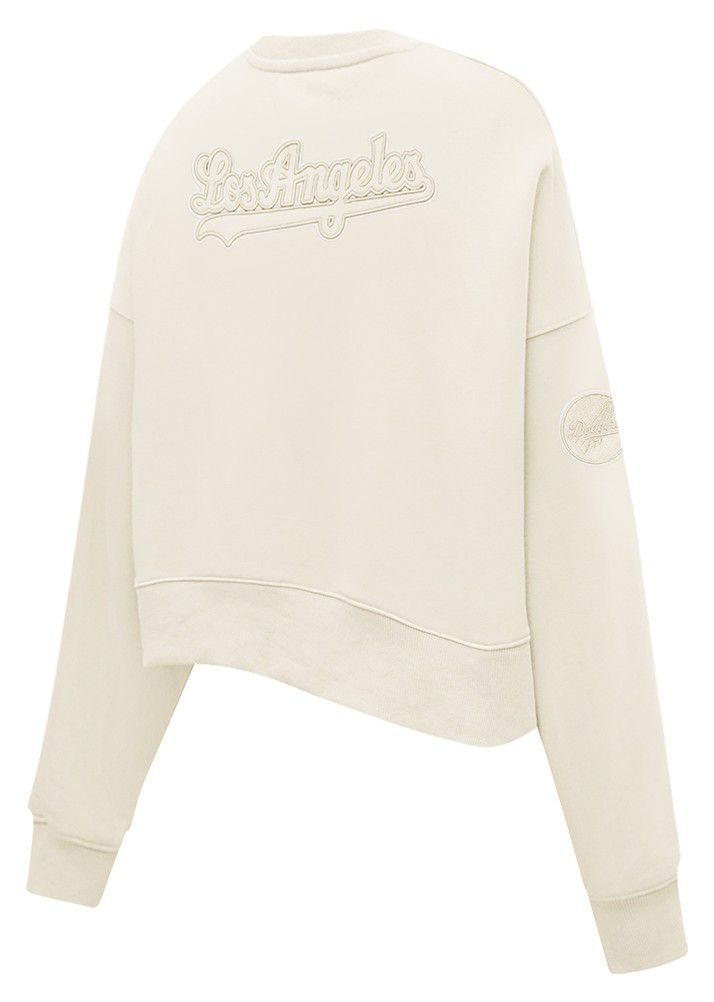 Pro Standard Women's Los Angeles Dodgers Cream Classic Crewneck Sweatshirt product image