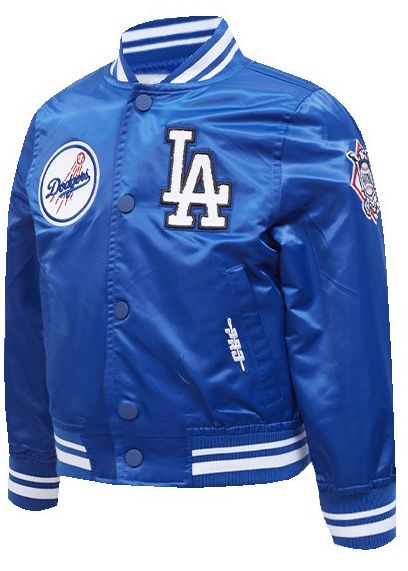 Pro Standard Toddler Los Angeles Dodgers Blue Satin Jacket product image