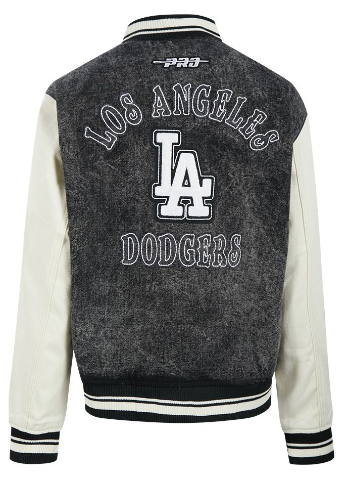 Pro Standard Women's Los Angeles Dodgers Black Rebel Athletics Denim Jacket product image