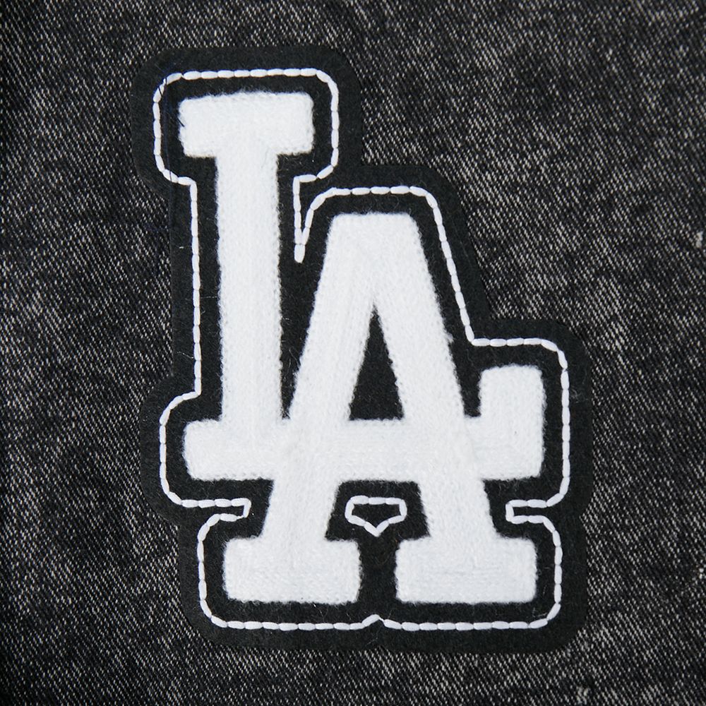 Pro Standard Women's Los Angeles Dodgers Black Rebel Athletics Denim Jacket product image