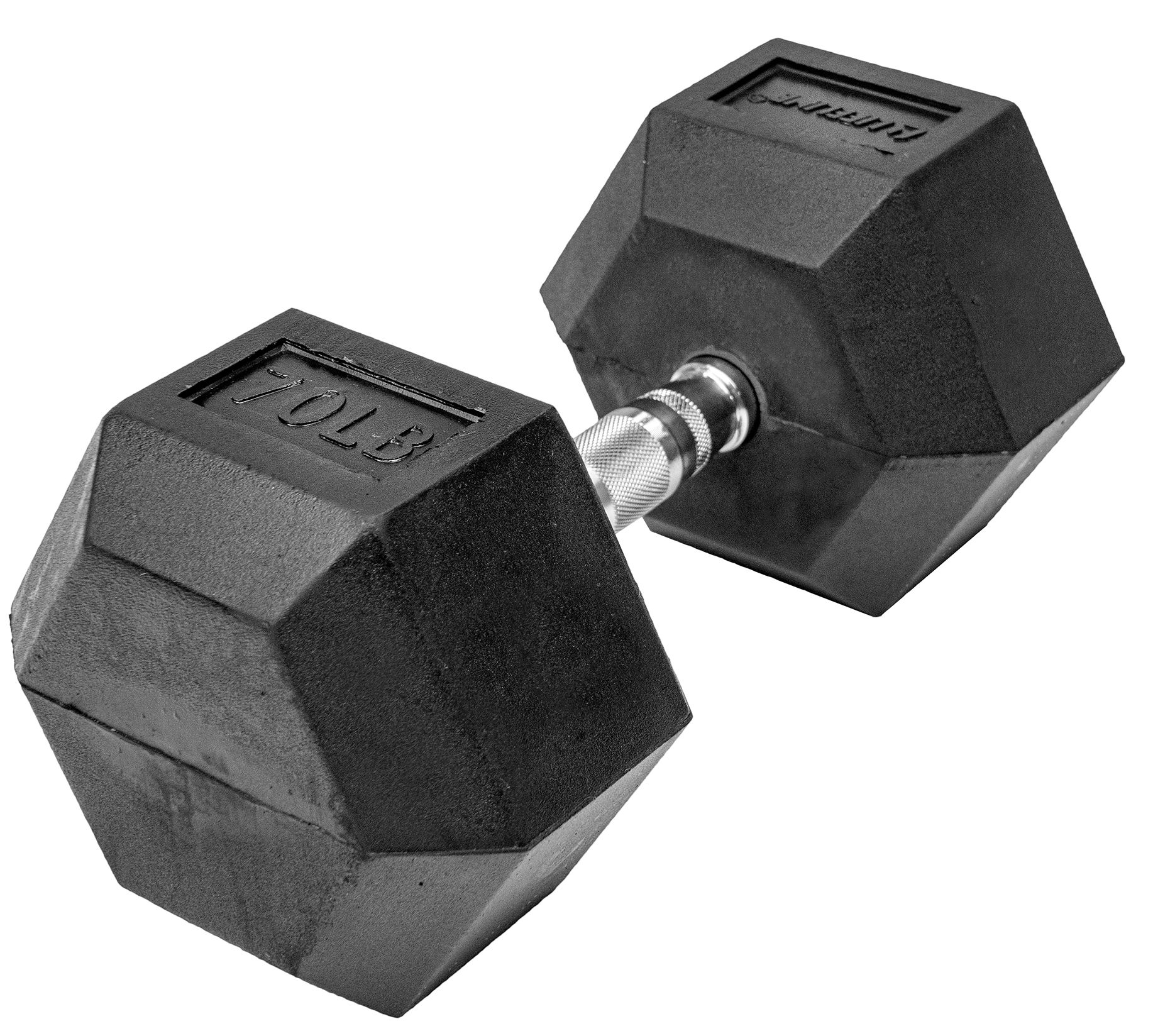 Lifeline Hex Rubber Dumbbell – Single