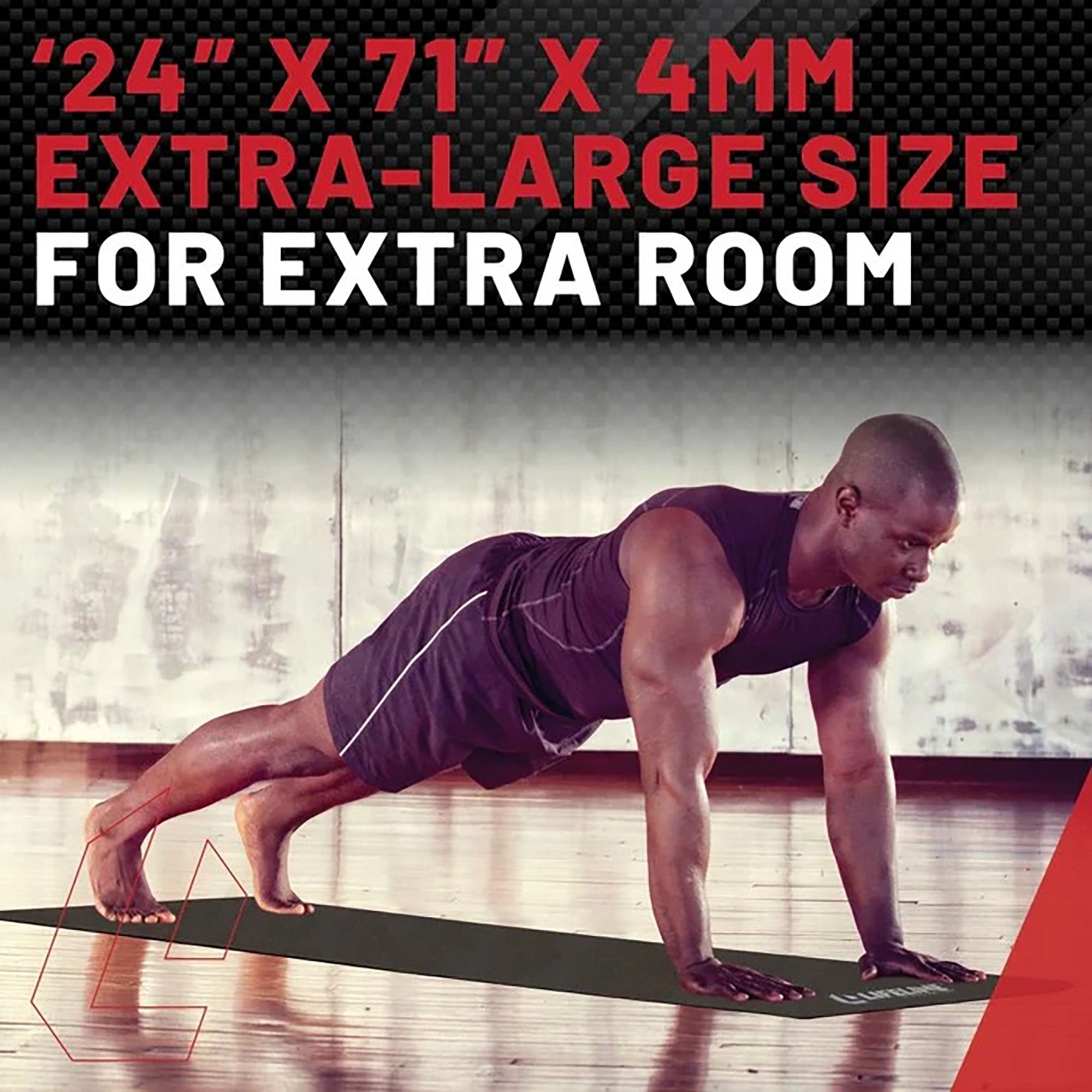 Lifeline 4mm Premium Suede Yoga Mat product image