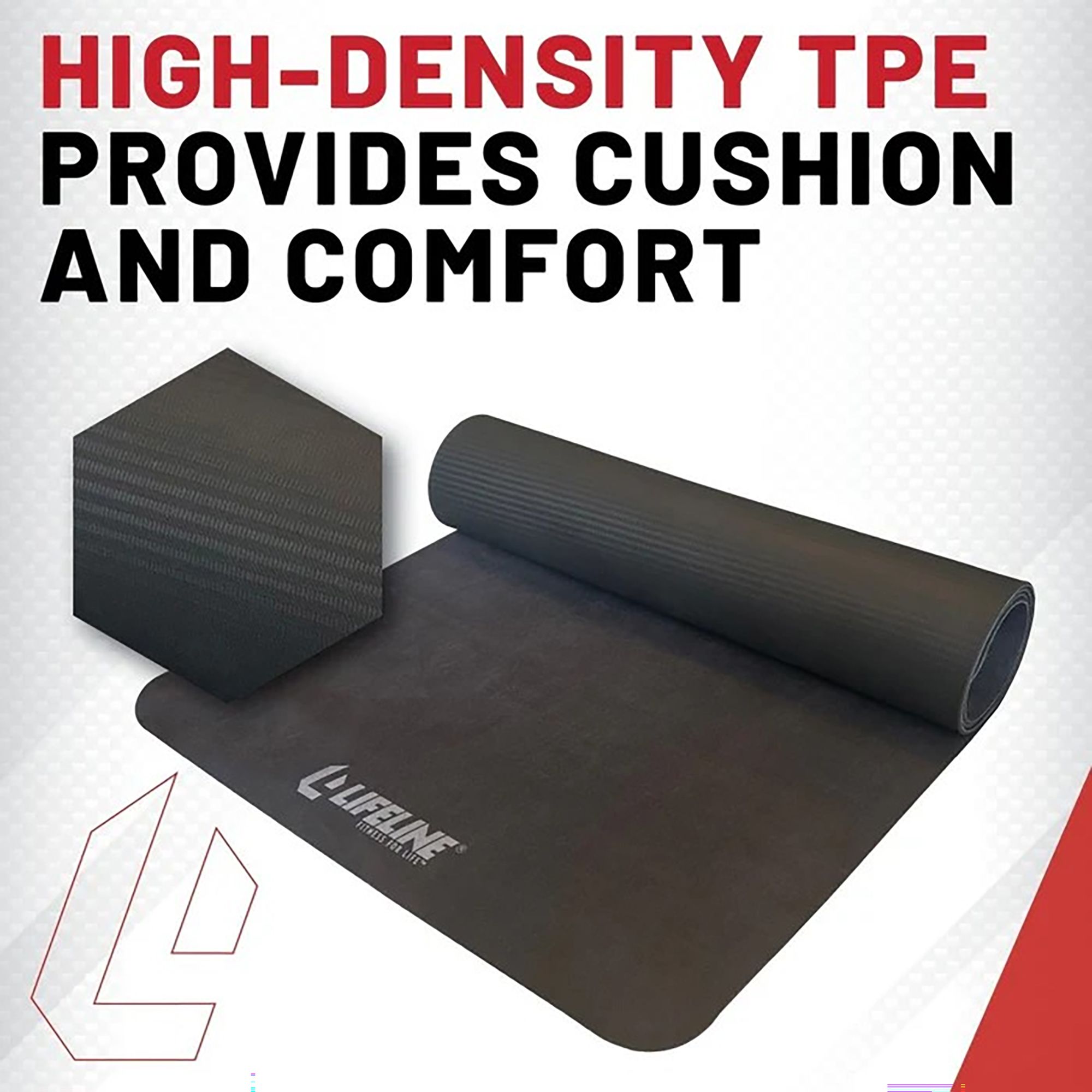 Lifeline 4mm Premium Suede Yoga Mat product image