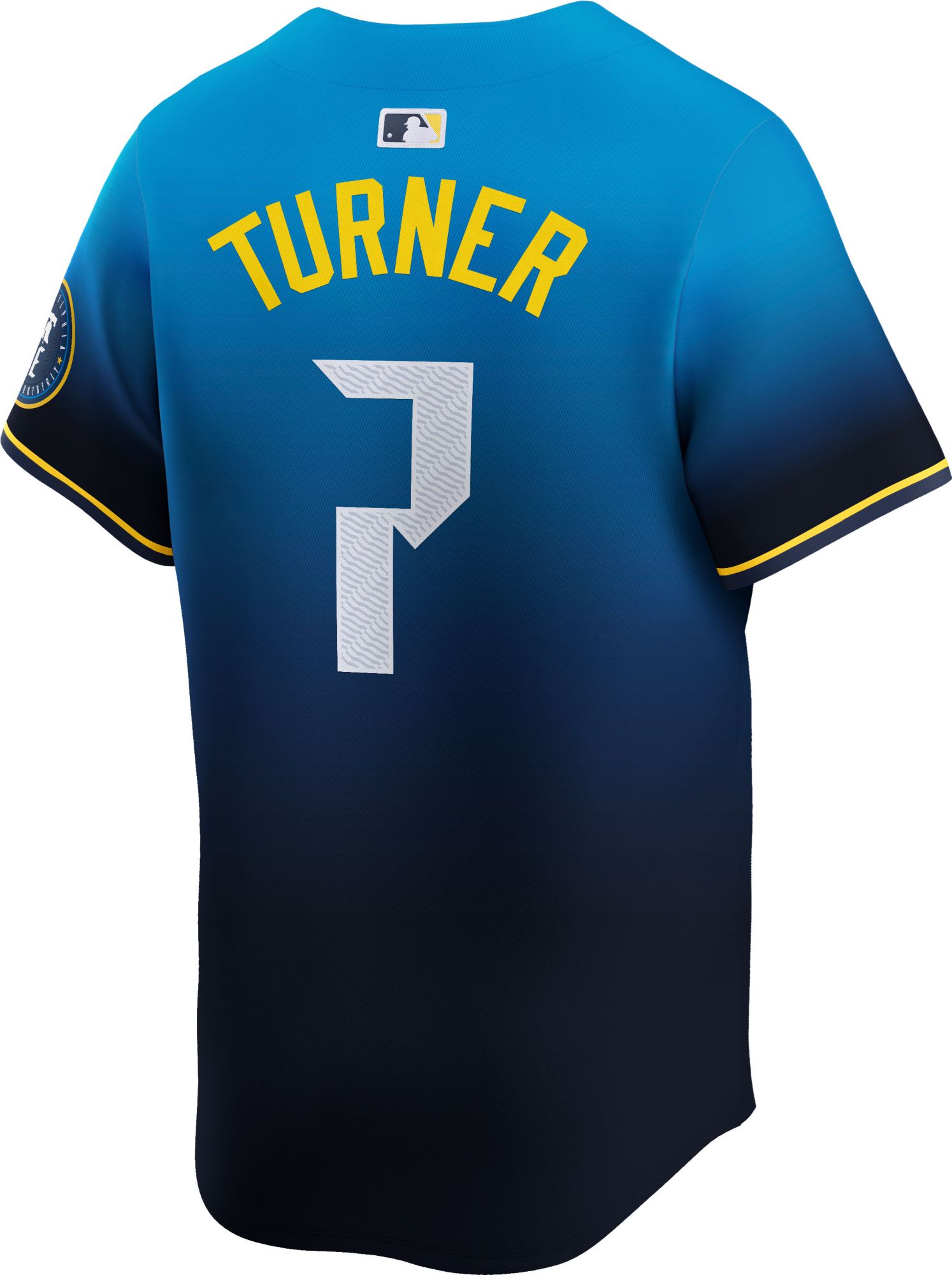 Nike Men's Philadelphia Phillies Blue 2024 City Connect Trea Turner #7 Limited Jersey product image