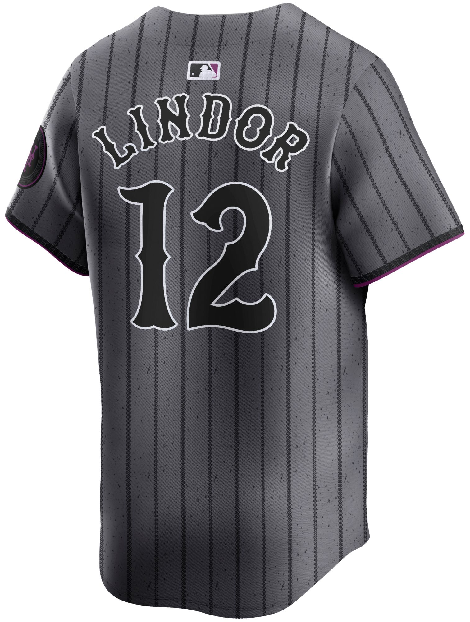 Nike Adult New York Mets City Connect Grey Francisco Lindor #12 Limited Jersey product image