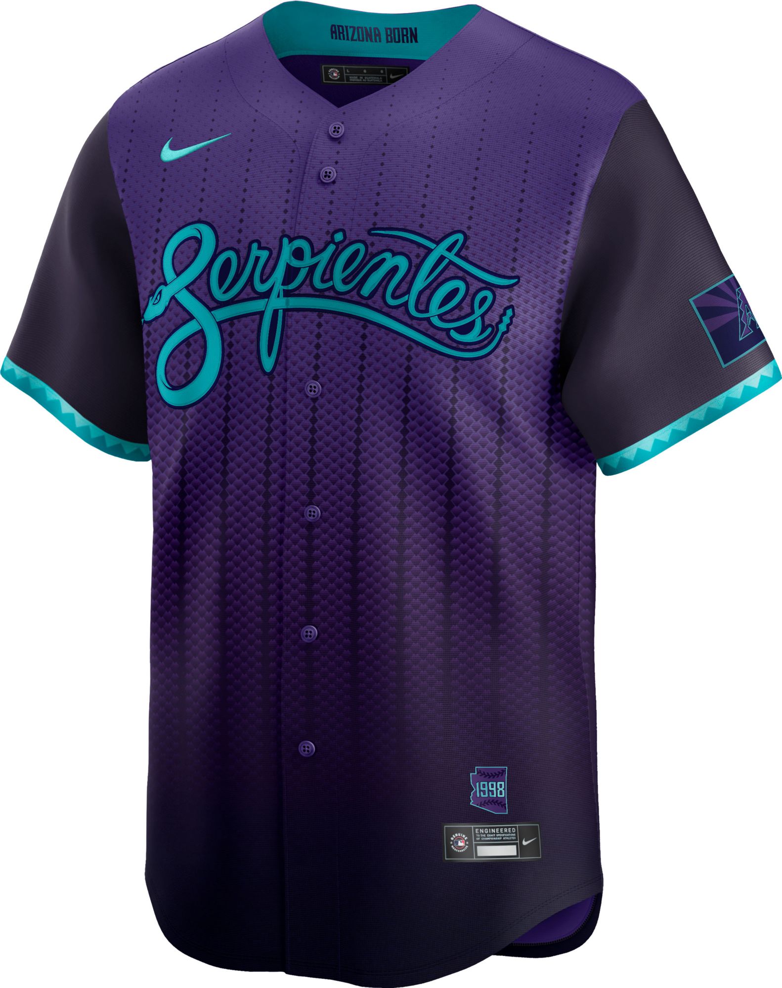 Nike Men's Arizona Diamondbacks Ketel Marte #4 City Connect Purple Limited Vapor Jersey product image