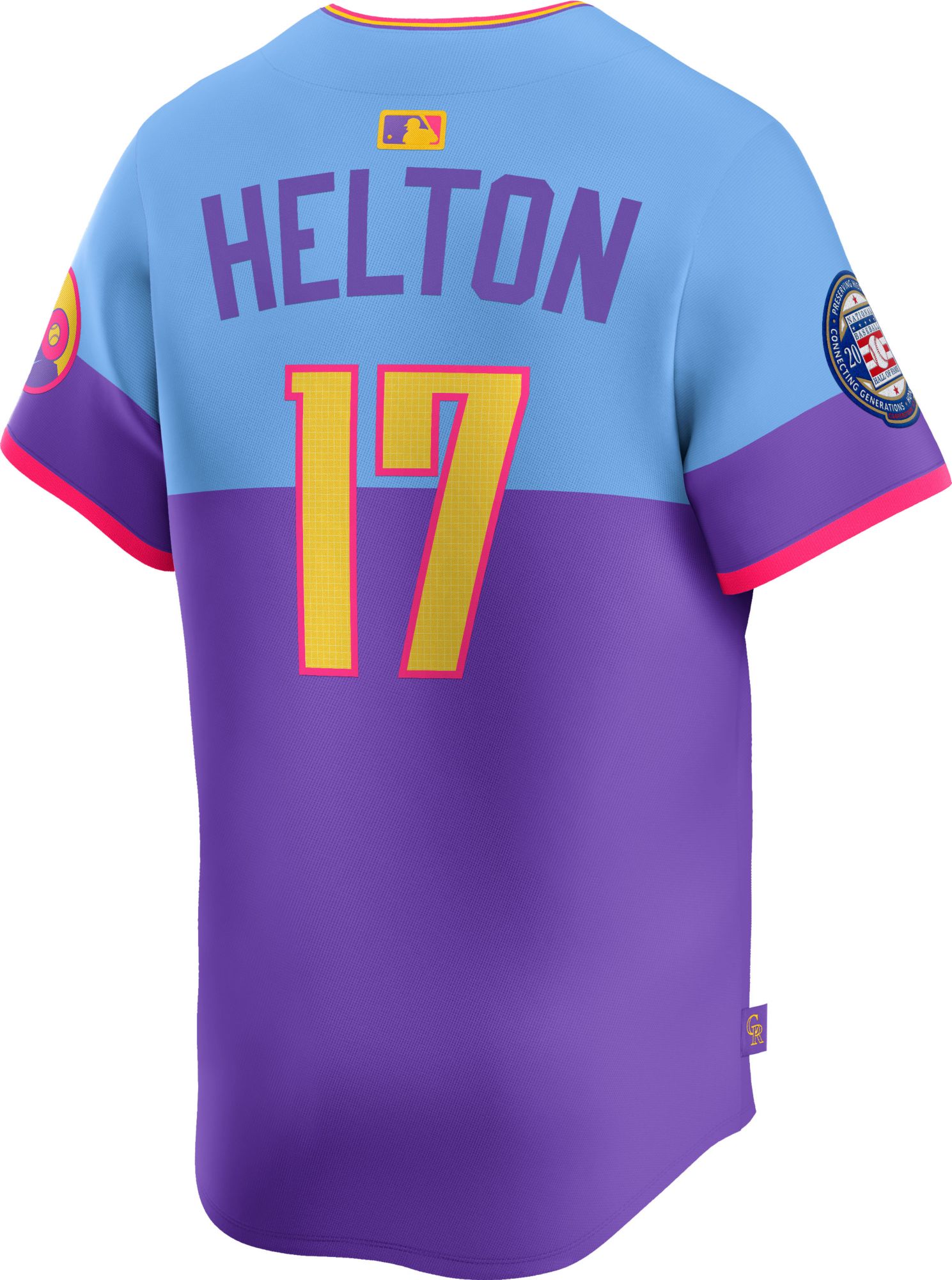 Nike Men's Colorado Rockies Todd Helton #17 City Connect Purple