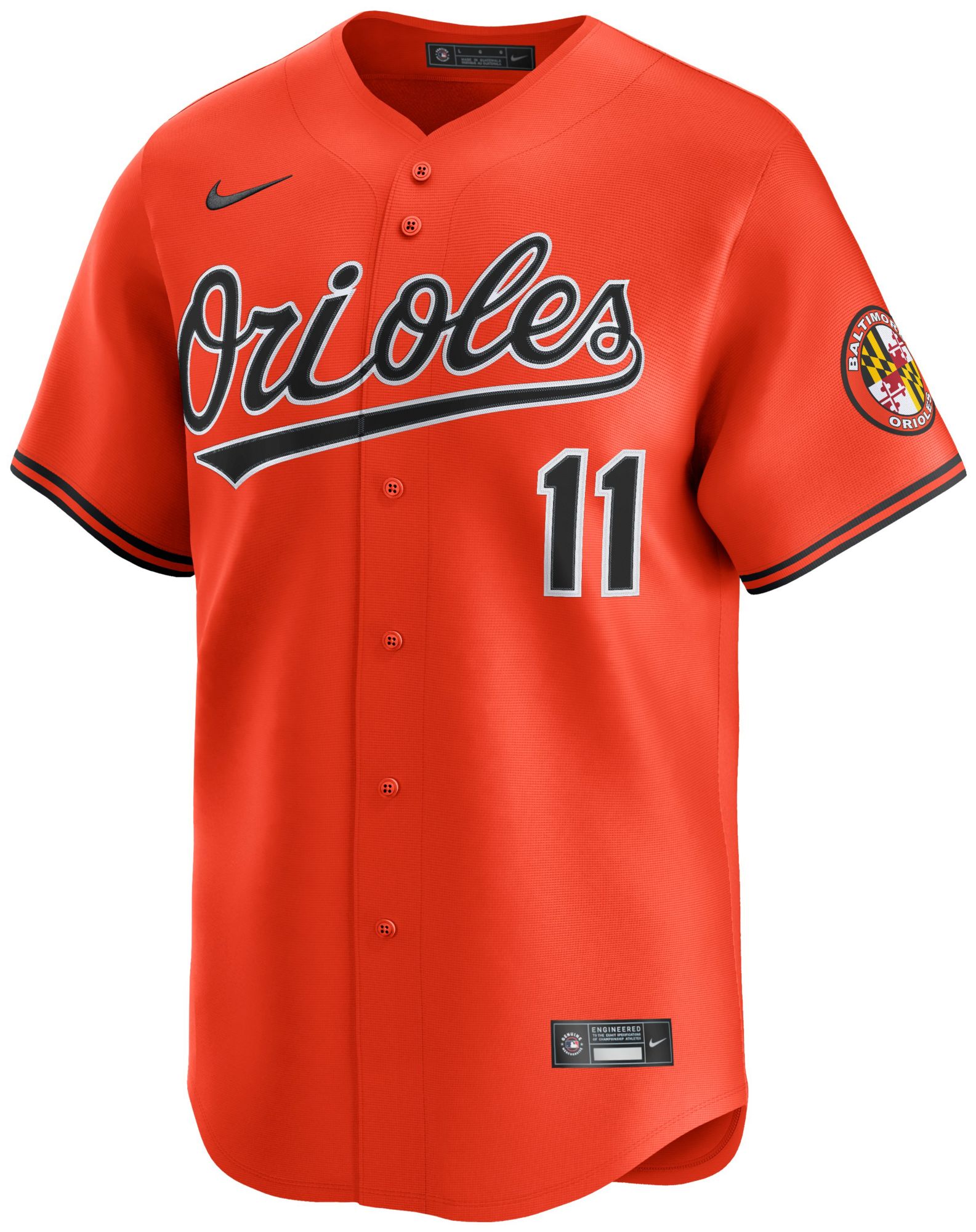 Nike Men's Baltimore Orioles Orange Jordan Westburg #11 Limited