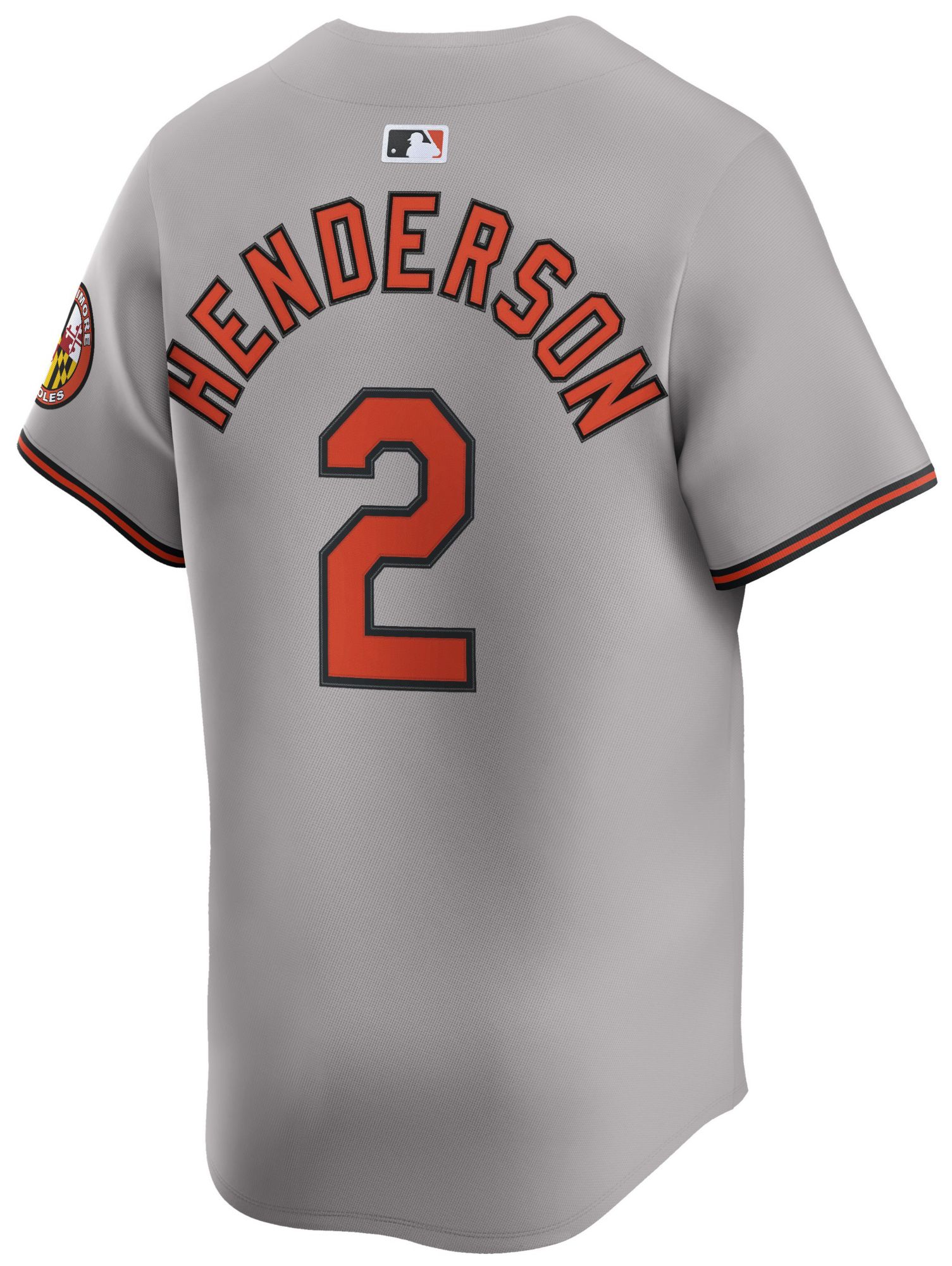 Nike Men's Baltimore Orioles Grey Gunnar Henderson #2 Limited Jersey product image